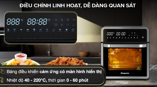 NỒI CHIÊN KHÔNG DẦU KANGAROO KG15AF1A,15L - LIÊN HỆ ĐỂ ĐƯỢC GIÁ TỐT