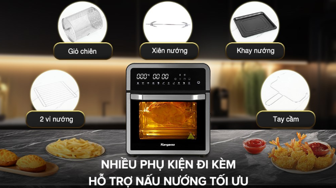 NỒI CHIÊN KHÔNG DẦU KANGAROO KG15AF1A,15L - LIÊN HỆ ĐỂ ĐƯỢC GIÁ TỐT