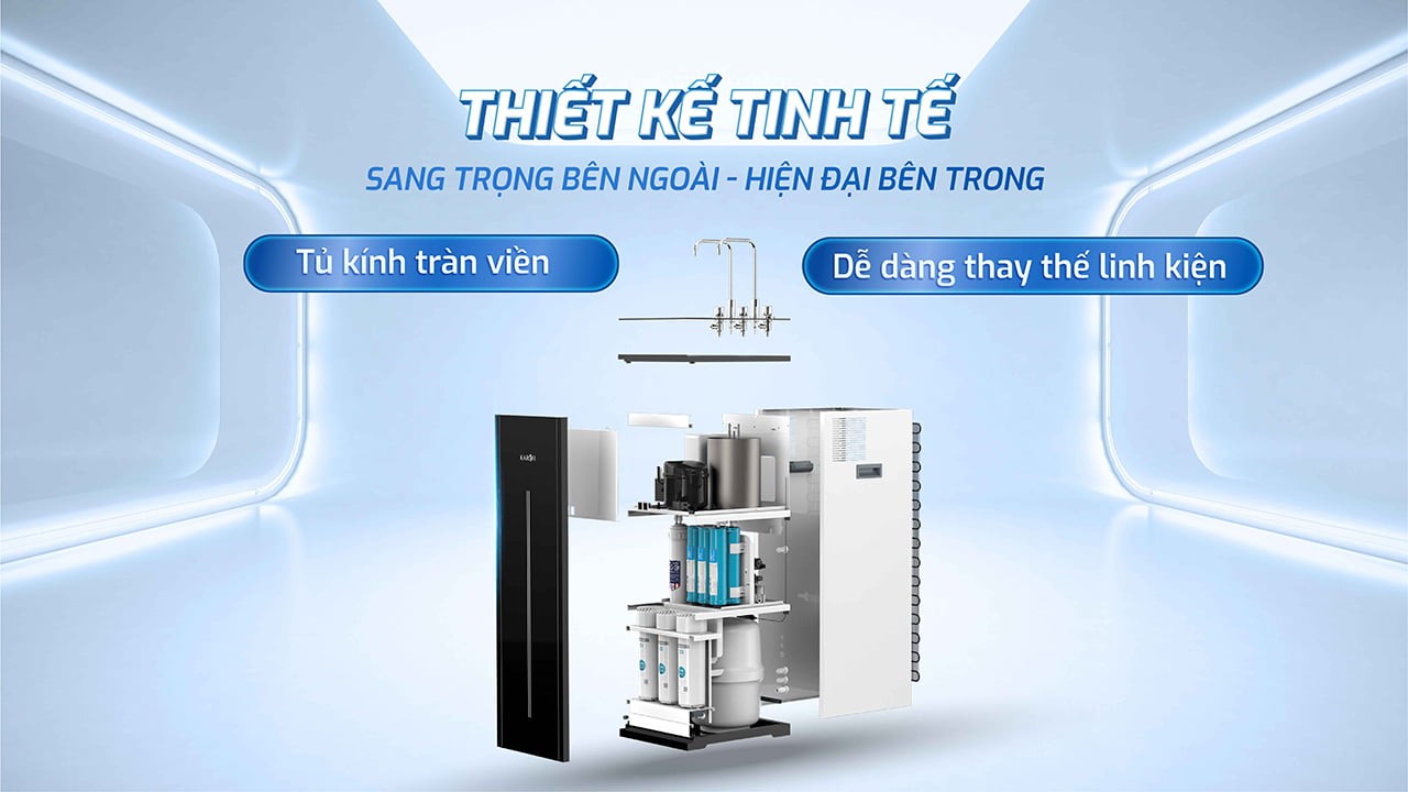 Máy lọc nước nóng lạnh Karofi KAD-L56, nóng, nguội, lạnh