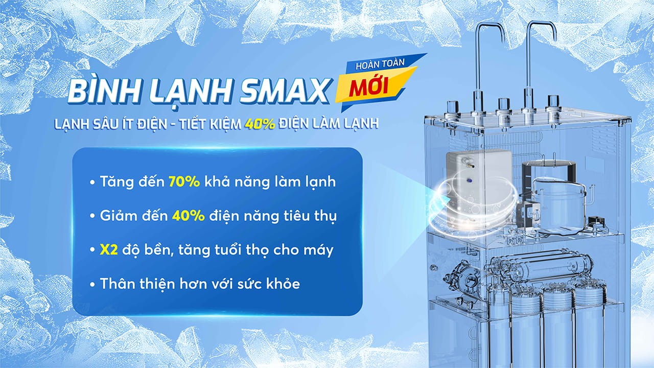 Máy lọc nước nóng lạnh Karofi KAD-L56, nóng, nguội, lạnh