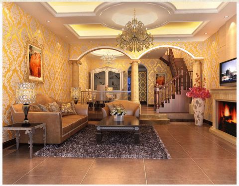 Giấy dán tường phong cách tân cổ điển cao cấp