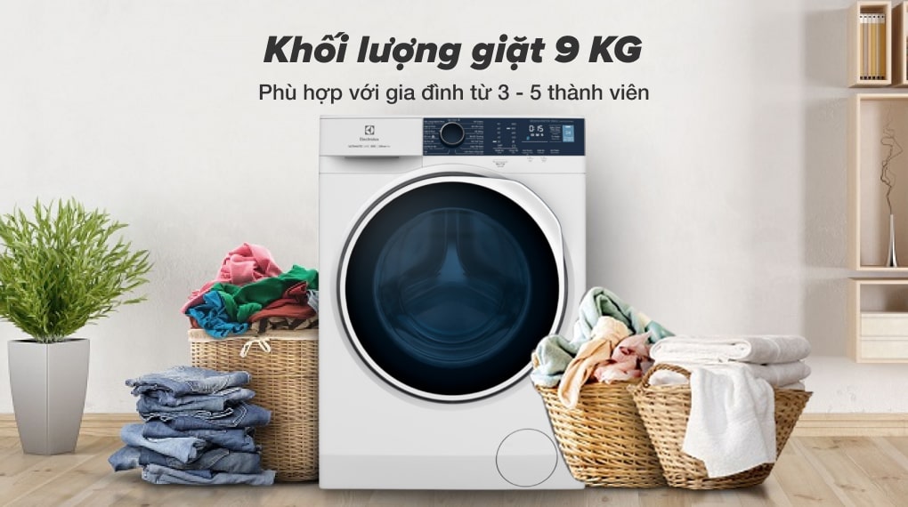 MÁY GIẶT ELECTROLUX EWF9024P5WB, 9KG, LỒNG NGANG, MÀU TRẮNG