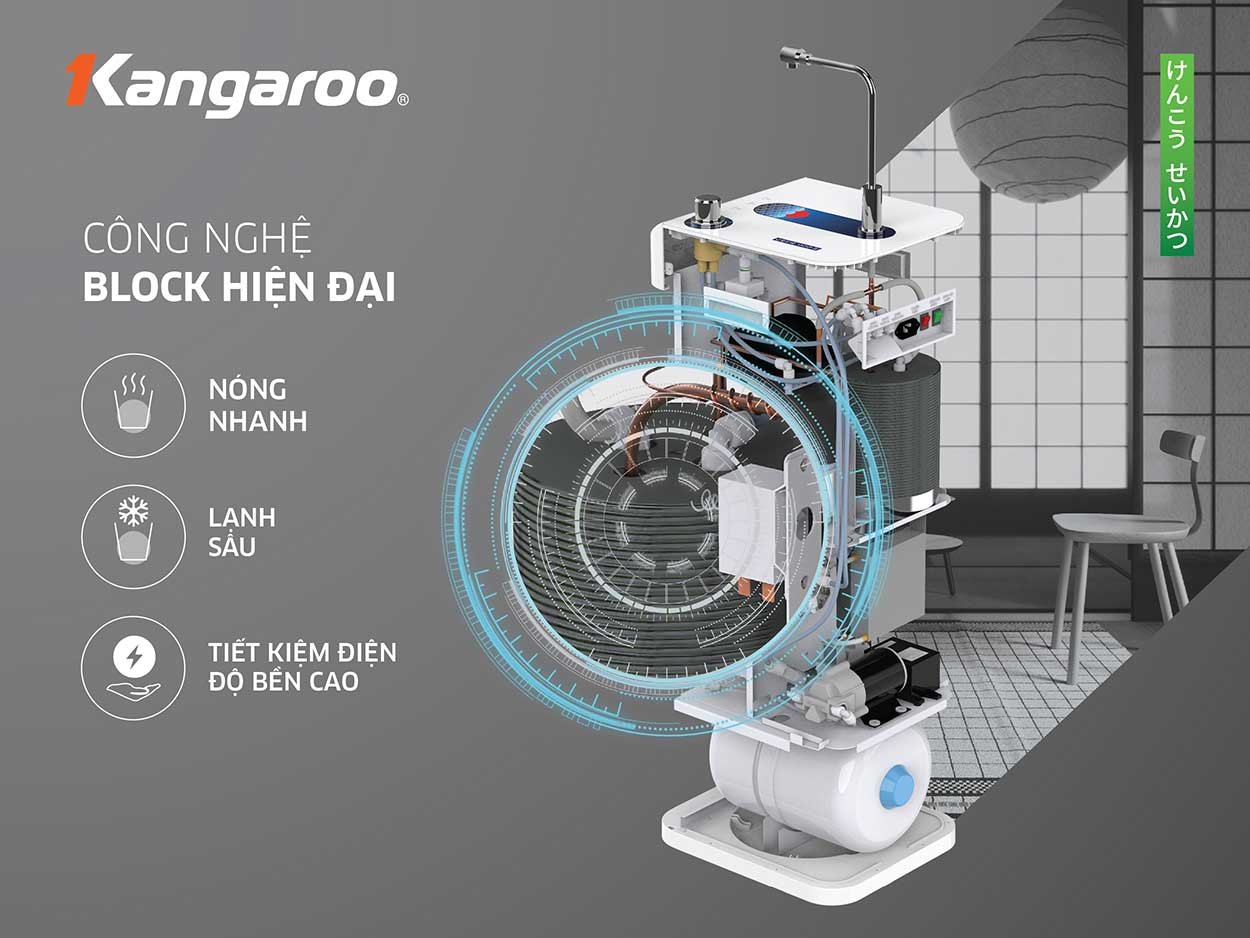 MÁY LỌC NƯỚC KANGAROO HYDROGEN ION KIỀM KG10A8ES - LIỂN HỆ ĐỂ ĐƯỢC GIÁ TỐT