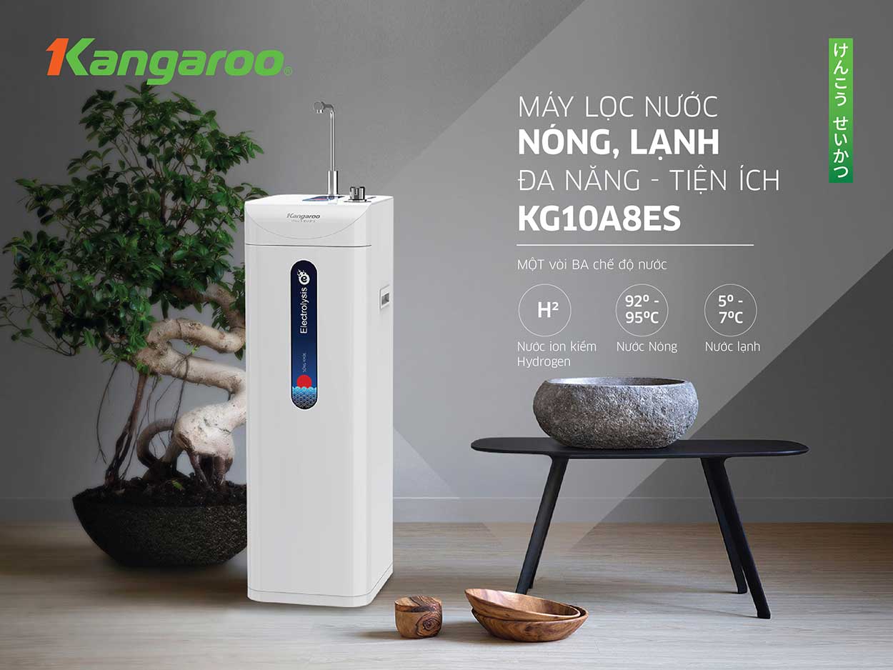 MÁY LỌC NƯỚC KANGAROO HYDROGEN ION KIỀM KG10A8ES - LIỂN HỆ ĐỂ ĐƯỢC GIÁ TỐT