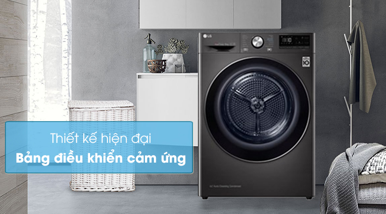 Máy sấy quần áo bơm nhiệt LG DVHP09B 9 Kg