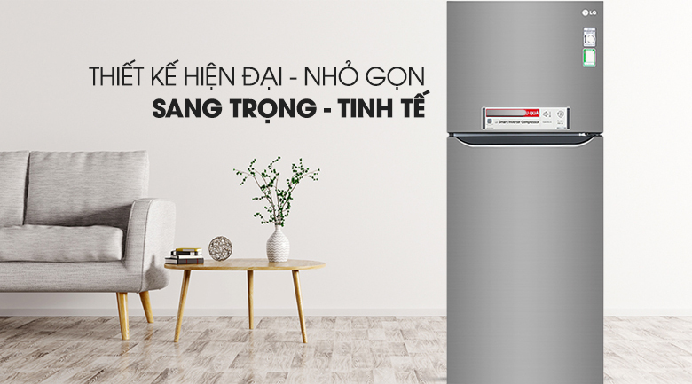Tủ lạnh LG GN-M422PS 393l màu bạc không vòi