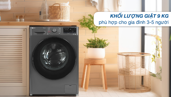 MÁY GIẶT LG FV 1409S4M, 9KG, LỒNG NGANG, MÀU XÁM - LIÊN HỆ ĐỂ ĐƯỢC GIÁ TỐT