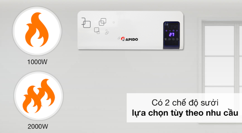 SƯỞI PHÒNG ĐA NĂNG RAPIDO RCH2000-D - LIÊN HỆ ĐỂ ĐƯỢC GIÁ TỐT