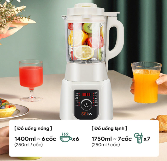MÁY LÀM SỮA HẠT SEKA E300, 1,75 L, 12 CHỨC NĂNG - LIÊN HỆ ĐỂ ĐƯỢC GIÁ TỐT