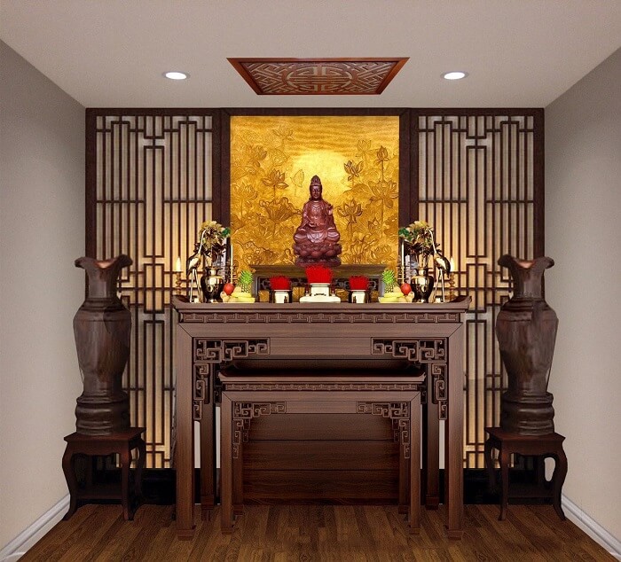 Thiết kế phòng thờ theo phong thủy