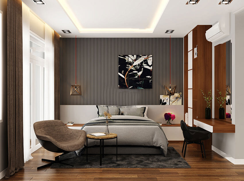 Thiết kế biệt thự 150m2 3 phòng ngủ hiện đại