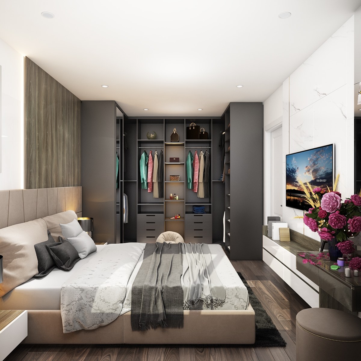 Thiết kế biệt thự 150m2 3 phòng ngủ hiện đại