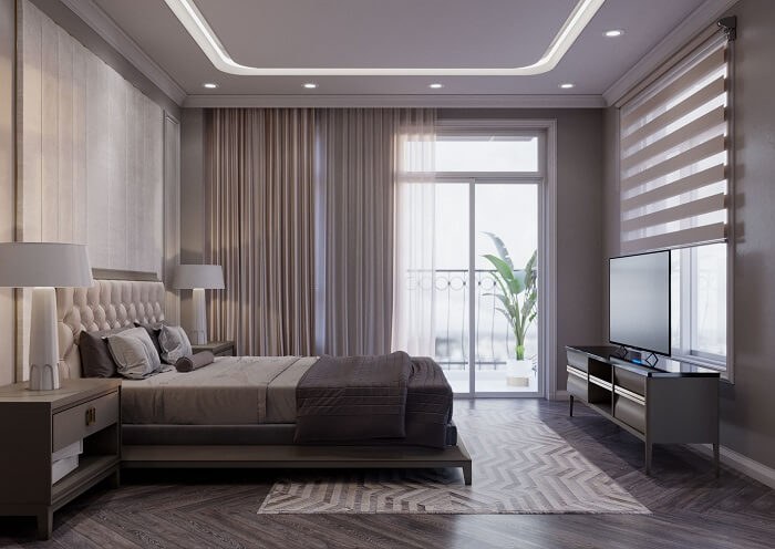 Thiết kế nội thất biệt thự song lập cao cấp