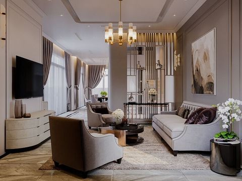 Thiết kế nội thất biệt thự song lập cao cấp