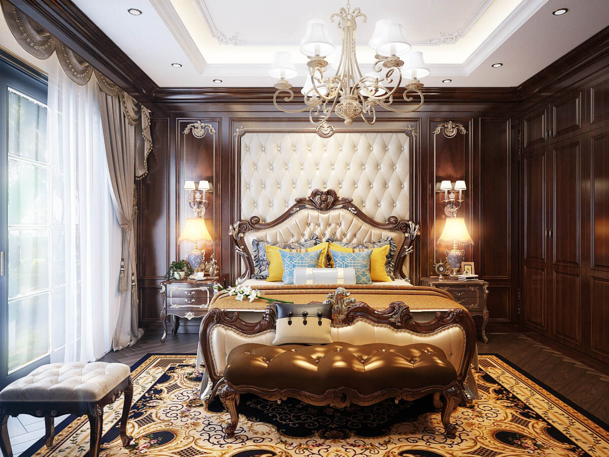 Thiết kế nội thất biệt thự tân cổ điển 150m2 sang trọng và quyến rũ