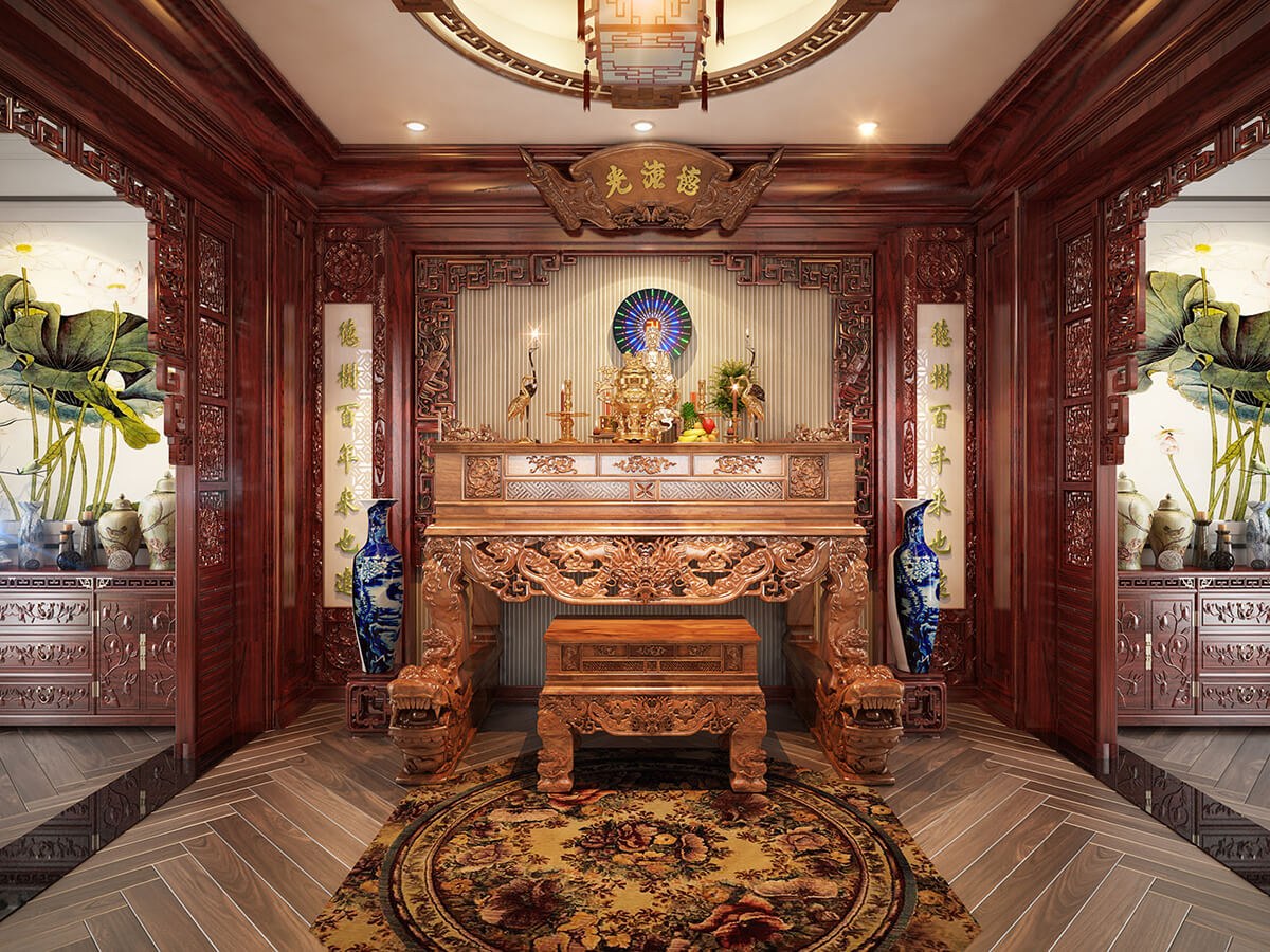 Thiết kế nội thất biệt thự tân cổ điển 150m2 sang trọng và quyến rũ