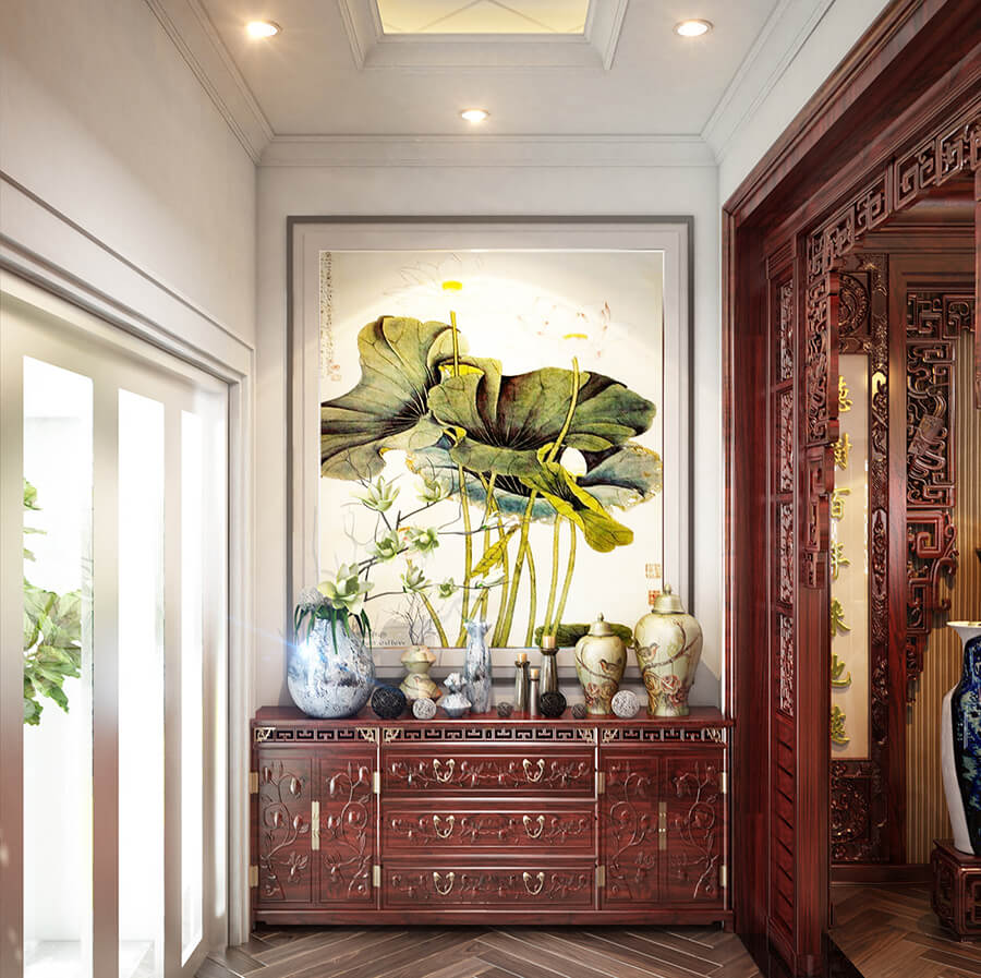 Thiết kế nội thất biệt thự tân cổ điển 150m2 sang trọng và quyến rũ