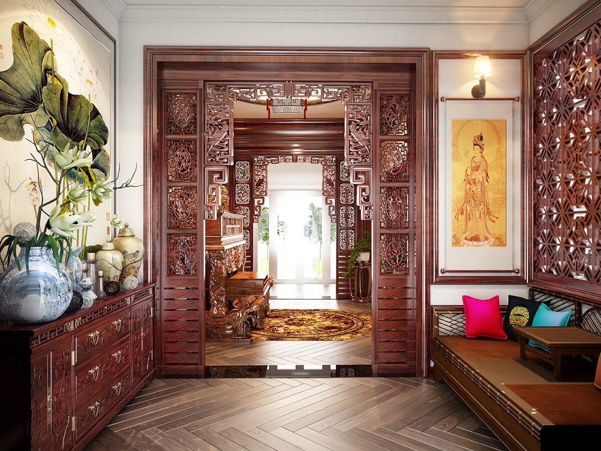 Thiết kế nội thất biệt thự tân cổ điển 150m2 sang trọng và quyến rũ