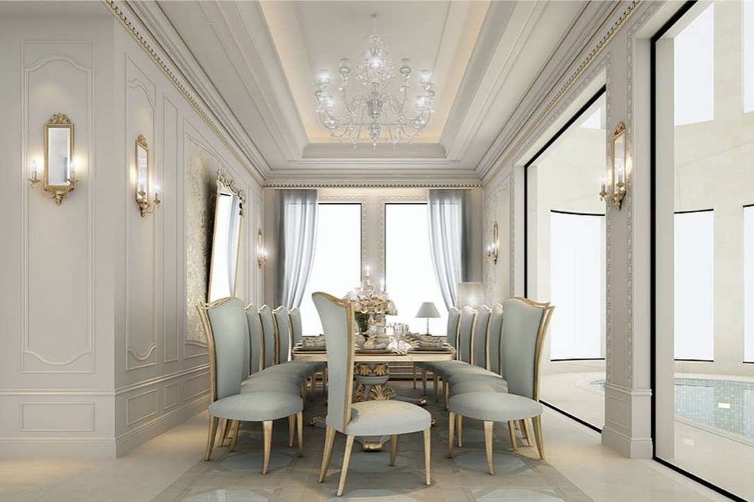 Thiết kế nội thất tân cổ điển 250m2