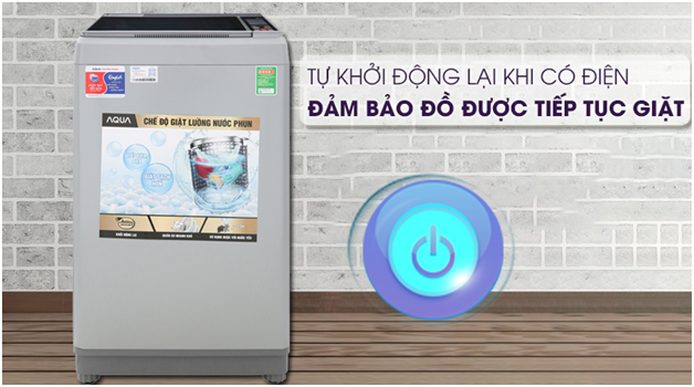 Máy giặt Aqua 8kg S80CT lồng đứng màu xám