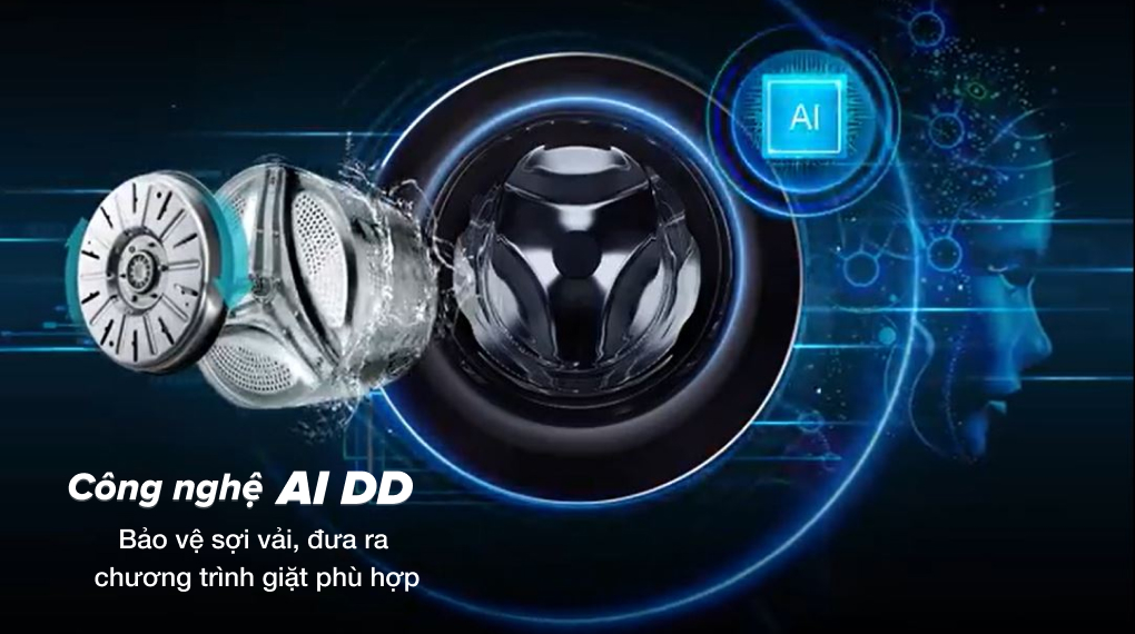 Máy giặt LG FV1411S3B 11kg lồng đứng màu đen