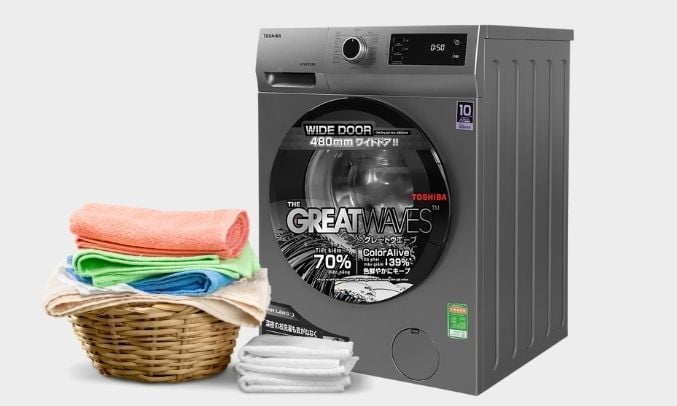Máy giặt lồng ngang Toshiba Inverter 8.5Kg TW-BK95S3V(SK)
