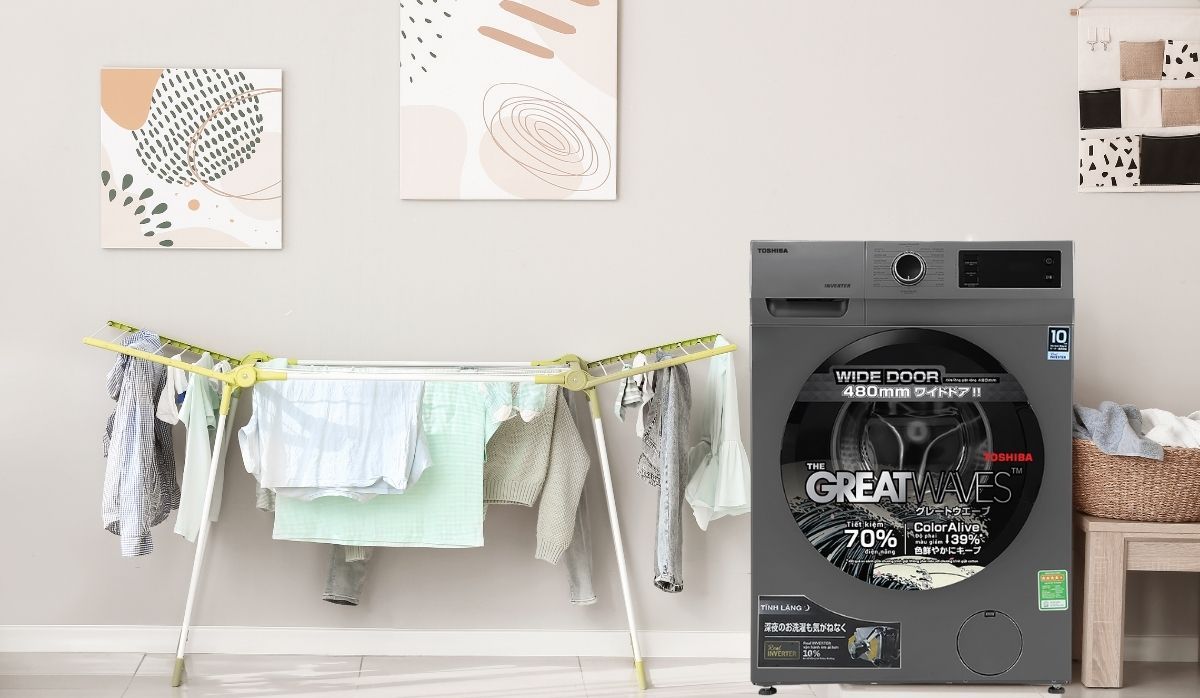 Máy giặt lồng ngang Toshiba Inverter 8.5Kg TW-BK95S3V(SK)