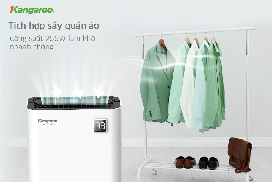 Máy hút ẩm điện tử Kangaroo KGDH16, 16L