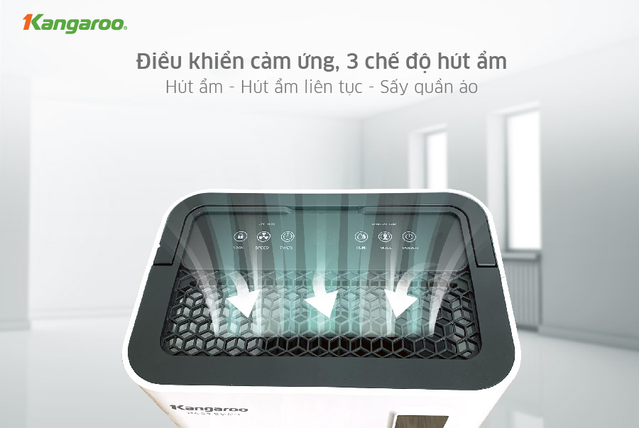 Máy hút ẩm điện tử Kangaroo KGDH16, 16L