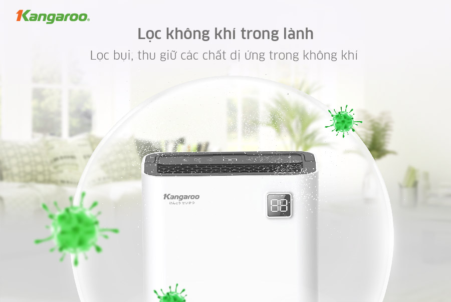 Máy hút ẩm điện tử Kangaroo KGDH16, 16L