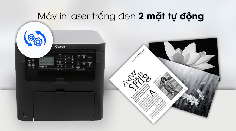 Máy In Laser Trắng Đen Canon đa năng in scan copy MF241d