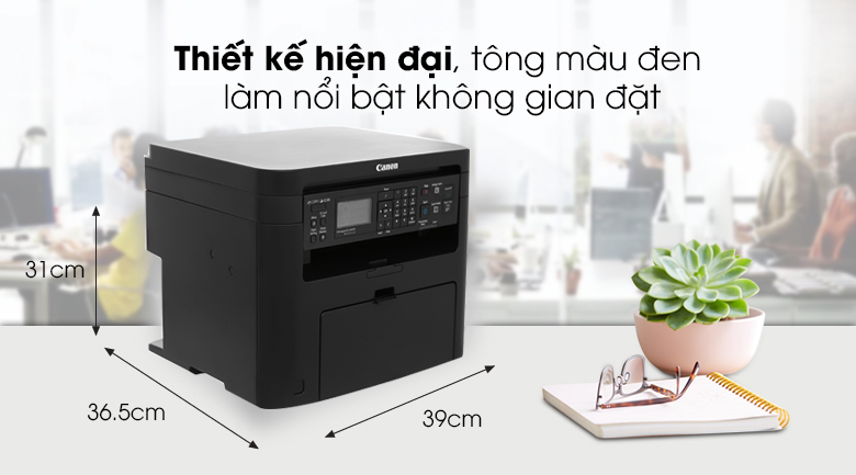 Máy In Laser Trắng Đen Canon đa năng in scan copy MF241d