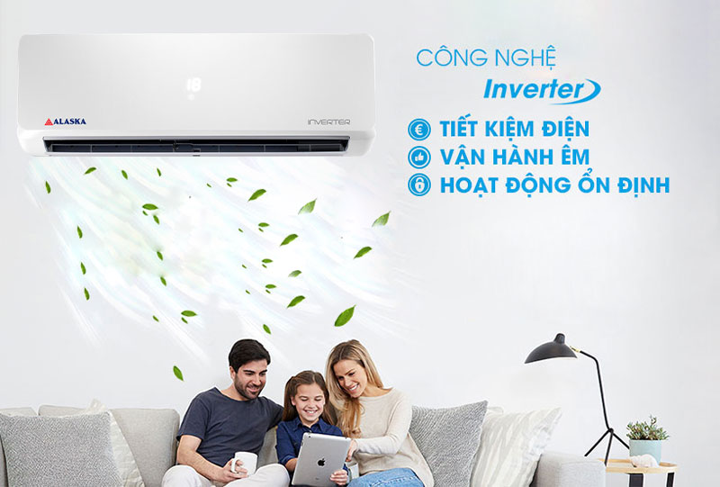 Điều hoà Alaska  AC-9WI 9000btu 1 chiều Inverter