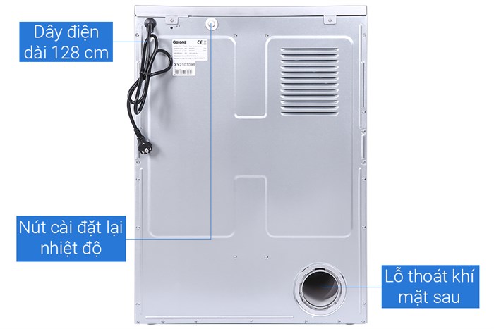 MÁY SẤY THÔNG HƠI GALANZ DV-70T5C(S) 7KG