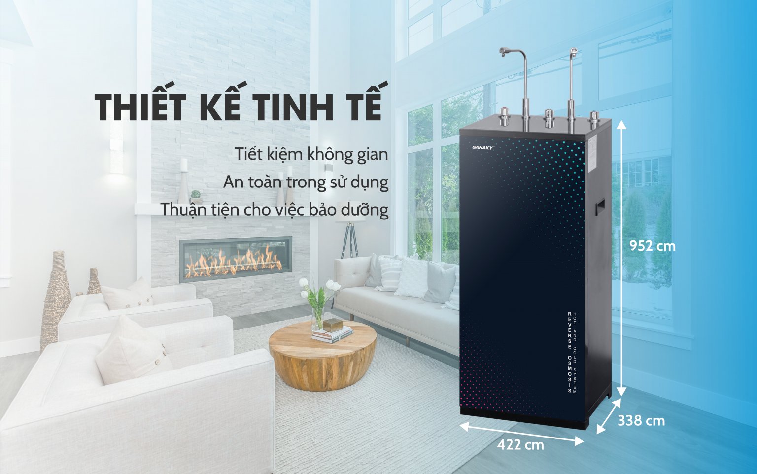 MÁY LỌC NƯỚC RO SANAKY SNK-NL219 NÓNG LẠNH NGUỘI