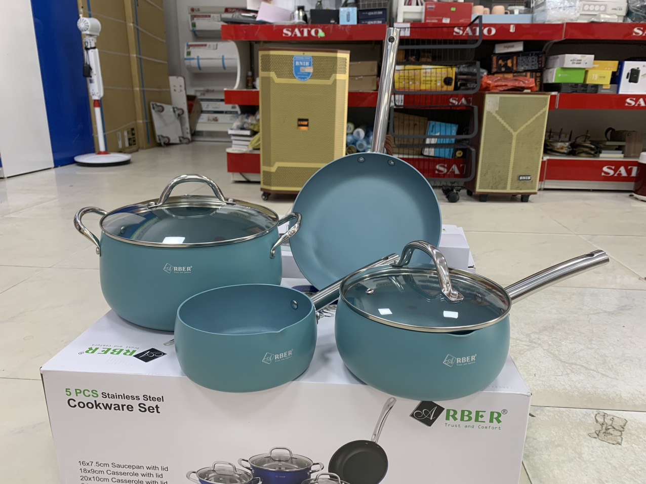 BỘ NỒI NHÔM ĐÚC ARBER ALU01X - LIÊN HỆ ĐỂ ĐƯỢC GIÁ TỐT