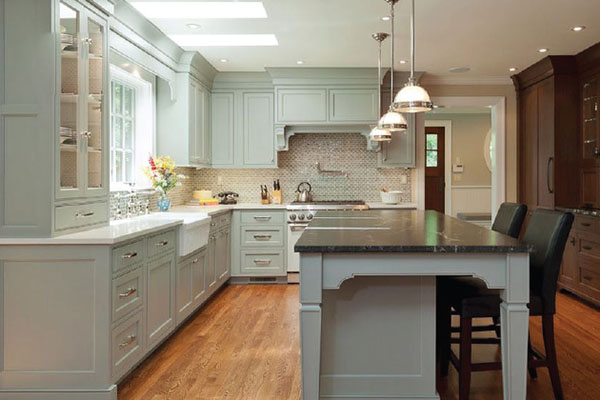 Thiết kế phòng ăn và bếp theo phong cách tân cổ điển