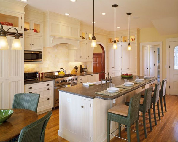 Thiết kế phòng ăn và bếp theo phong cách tân cổ điển