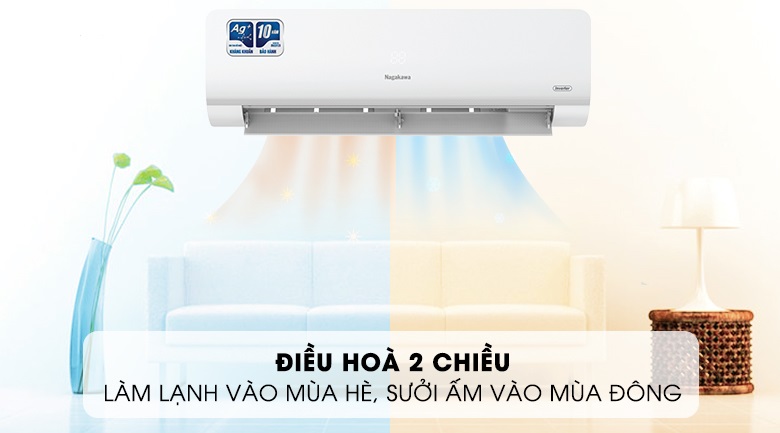 Điều hoà Nagakawa NIS-A18R2H10 18000BTU 2 chiều interver