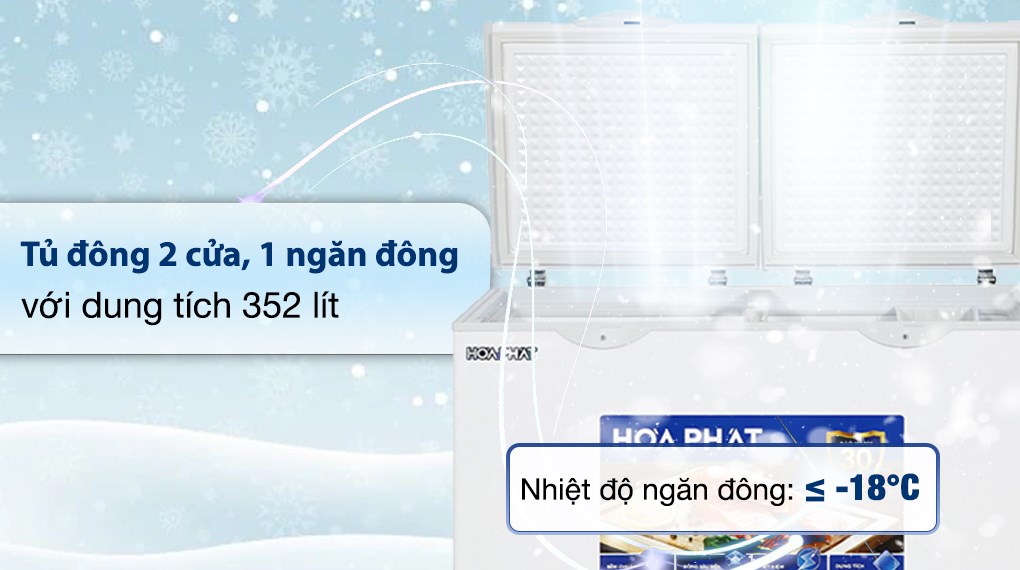 TỦ ĐÔNG HÒA PHÁT HPF AD6352 352 LÍT