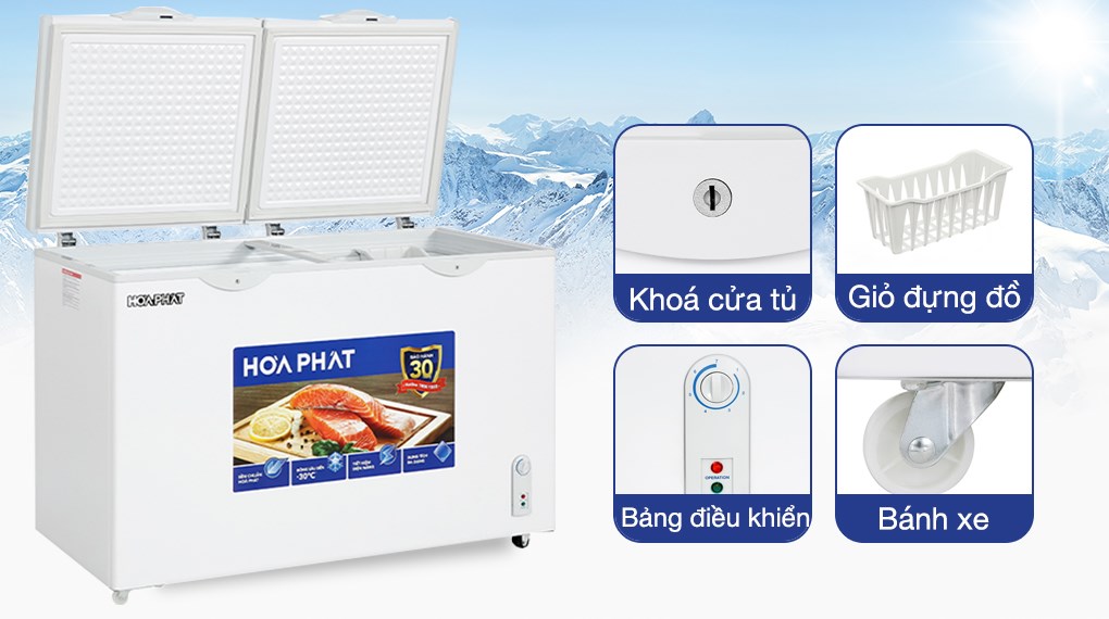 TỦ ĐÔNG HÒA PHÁT HPF AD6352 352 LÍT