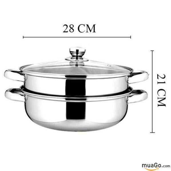 NỒI HẤP 2 TẦNG POT 28CM