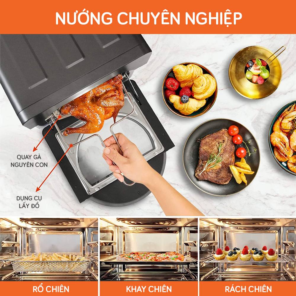 Nồi chiên không dầu UNIE UE-999, 14.5 lít