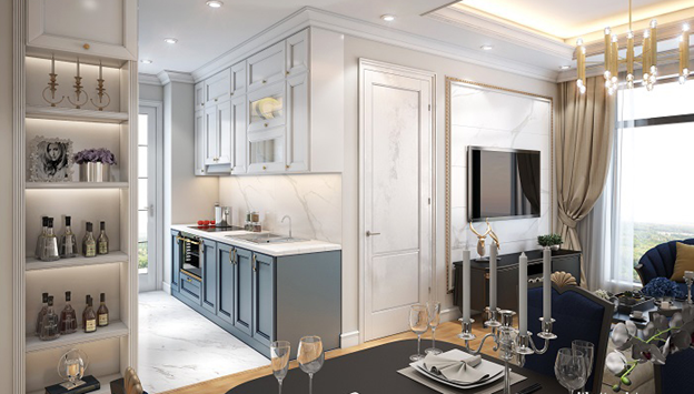 Thiết kế phòng ăn và bếp với diện tích nhỏ