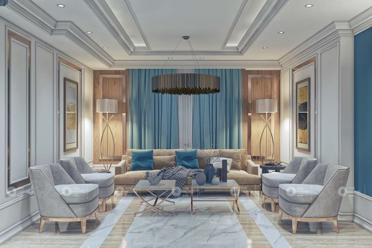 Thiết kế phòng khách theo phong cách cổ điển