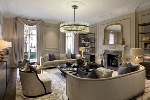 Thiết kế phòng khách theo phong cách tân cổ điển