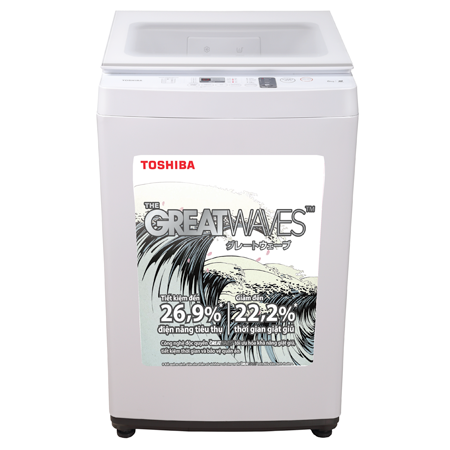 Máy giặt Toshiba 9kg AW-K1000FV lồng đứng màu xám