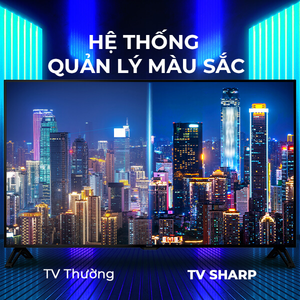 Tivi SHARP 4T-C65CK1X 4K Giọng nói