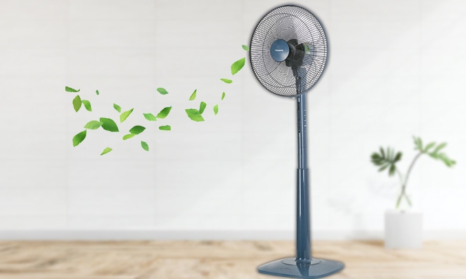 QUẠT CÂY ĐK PANASONIC F409KNBA, MÀU XANH
