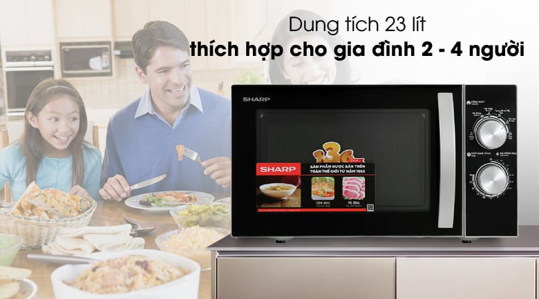 Lò vi sóng Sharp R31A2VNS cơ không nướng